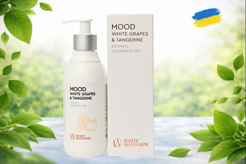 MOOD WHITE GRAPES & TANGERINE - Гель для интимной гигиены белый виноград & мандарин 99101292101 фото